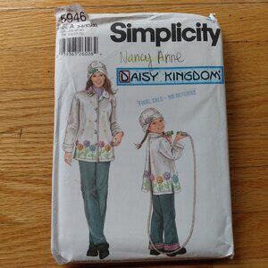 Vintage Mother & Daughter Matching Jackets Sewing Pattern Daisy Kingdom 5946 UNC